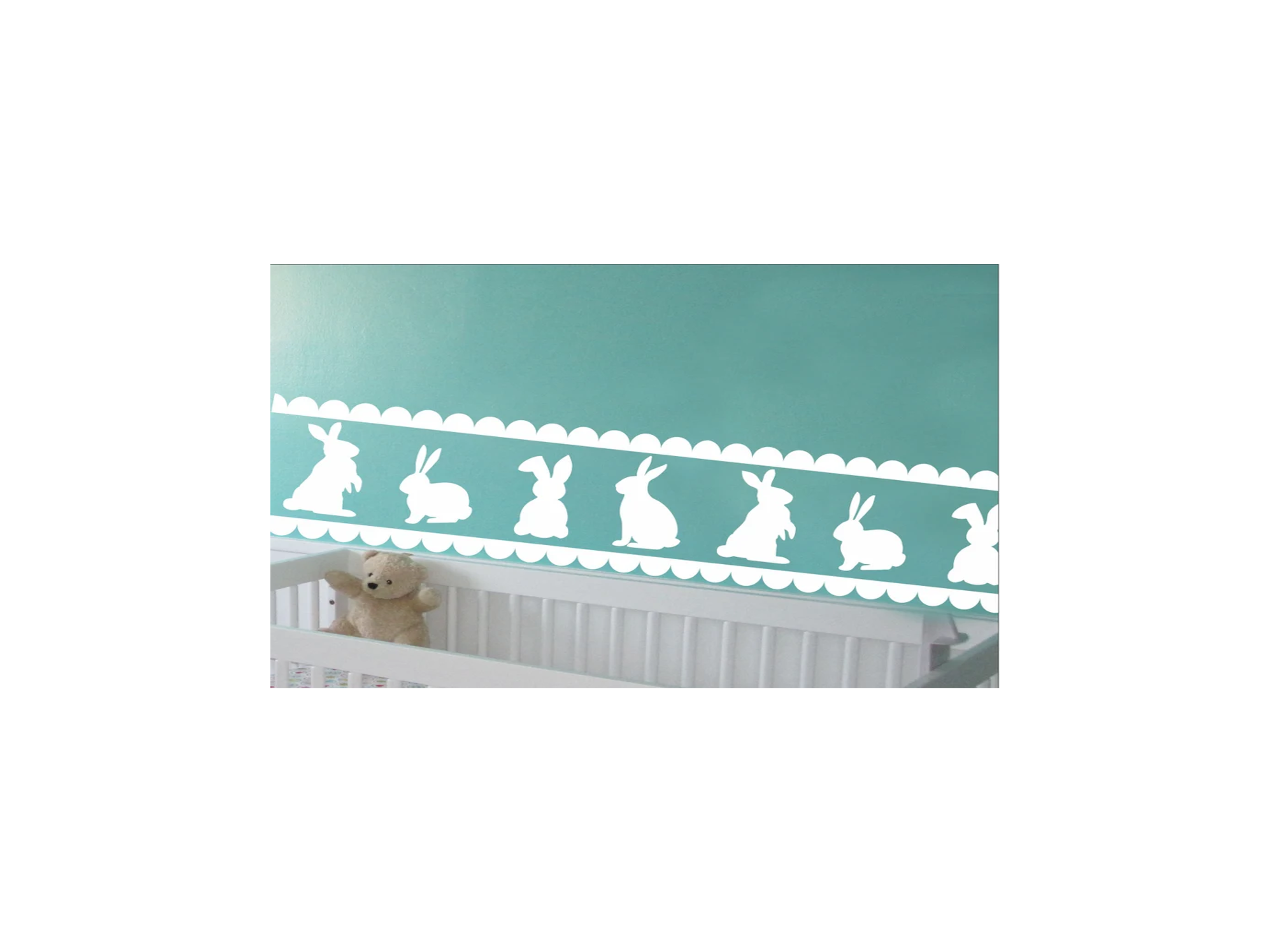 Bunny Rabbit Border Stencil | Superior Stencils