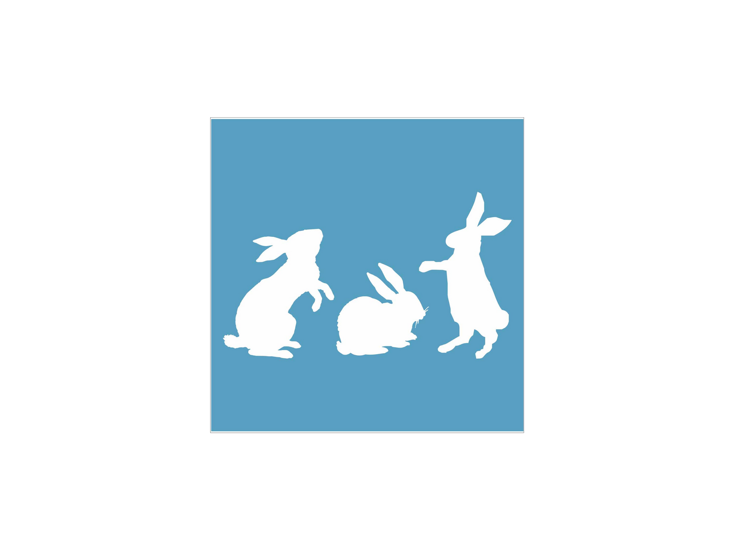 Bunny Rabbit Stencil Set - Set of 3 Rabbits - Superior Stencils