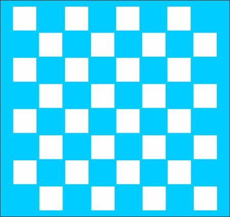 Checker Game Board Stencil - Superior Stencils