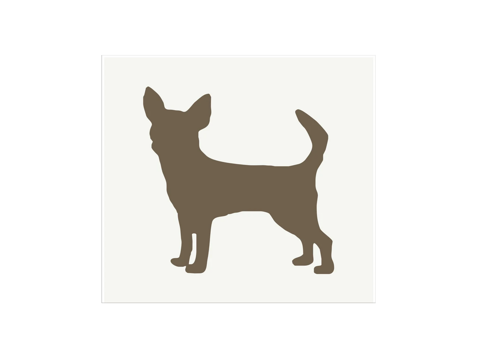 Chihuahua Dog Stencil - Large, 12.5" x 12.5" - Superior Stencils