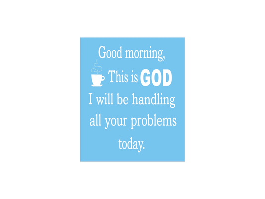 Good Morning This Is God Stencil - Superior Stencils