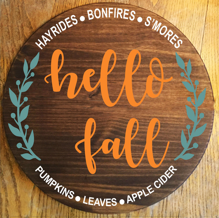 hello fall Stencil - Superior Stencils