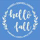 hello fall Stencil - Superior Stencils