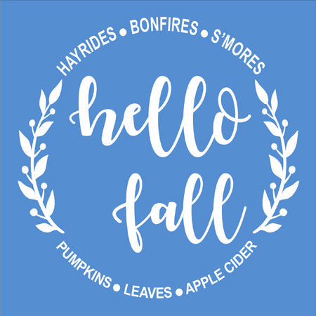 hello fall Stencil - Superior Stencils