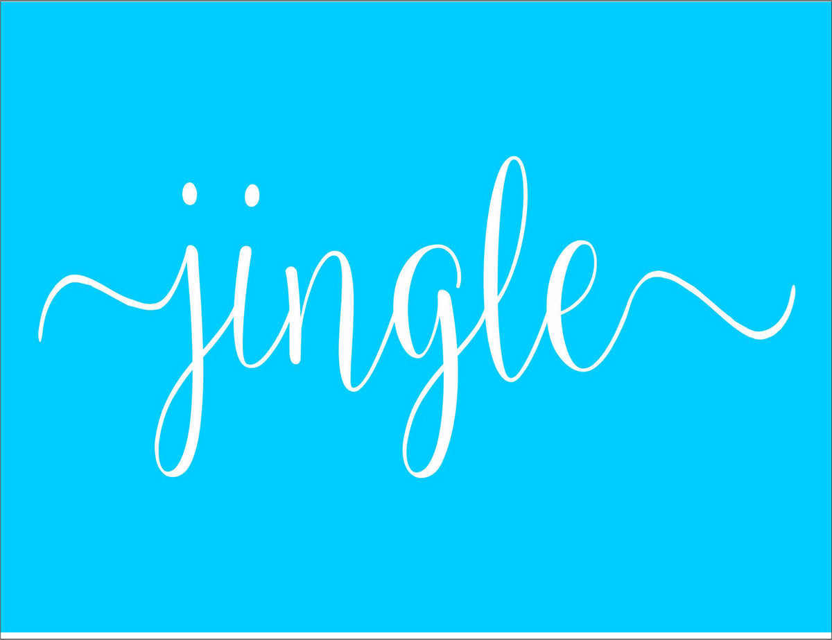 jingle Stencil 01 - Christmas Stencil - Superior Stencils