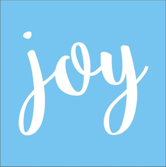 Joy Stencil 03 - Christmas Stencil - Superior Stencils