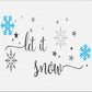 Let it snow Stencil with Snow - Superior Stencils