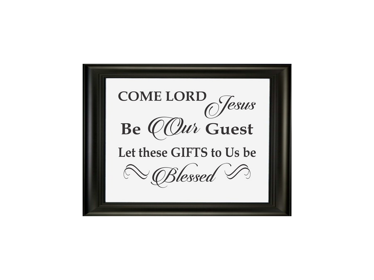 Come Lord Jesus Be Our Guest Stencil - Superior Stencils