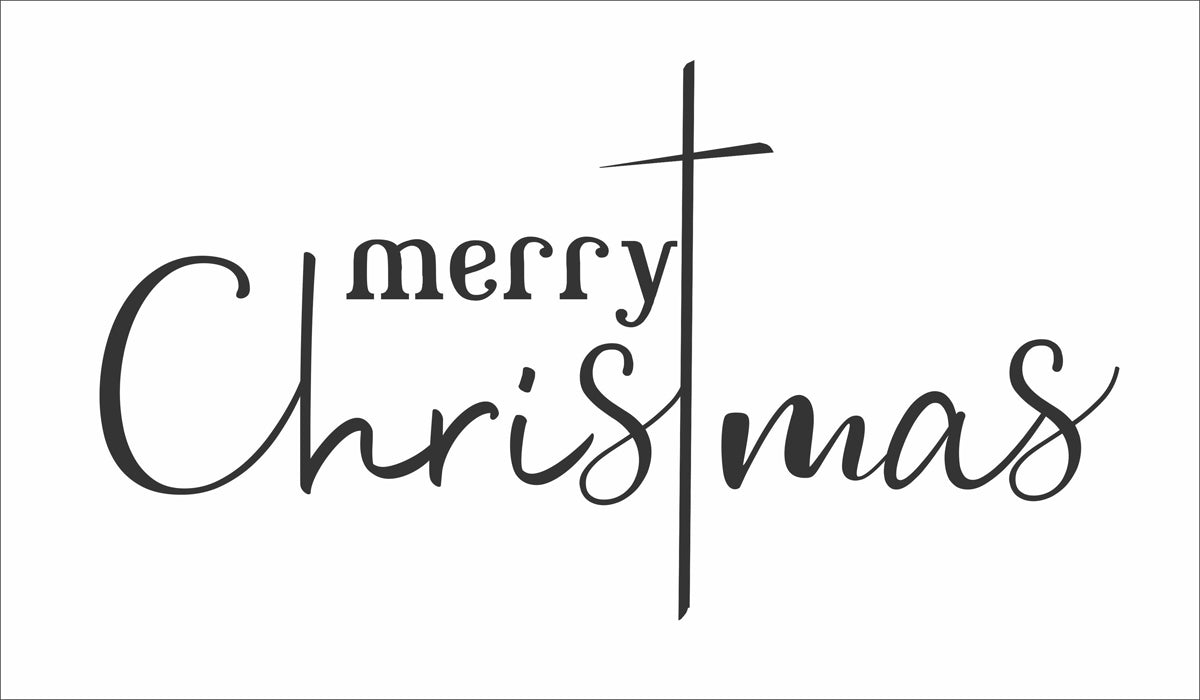 merry Christmas Stencil