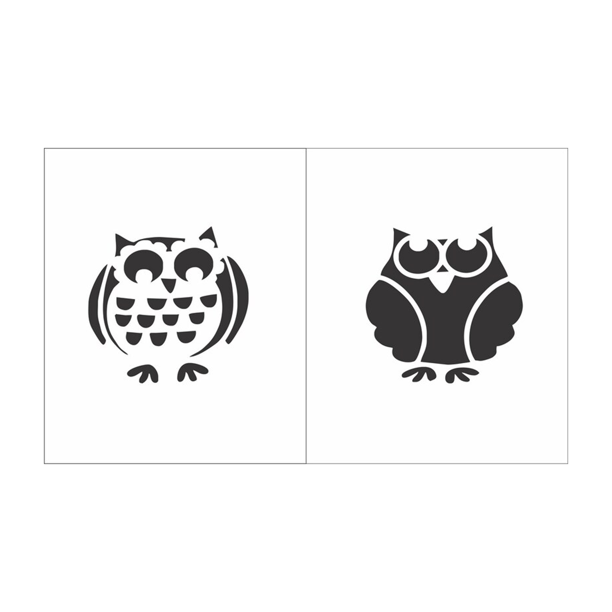 Owls Stencil Set of 2 - Superior Stencils
