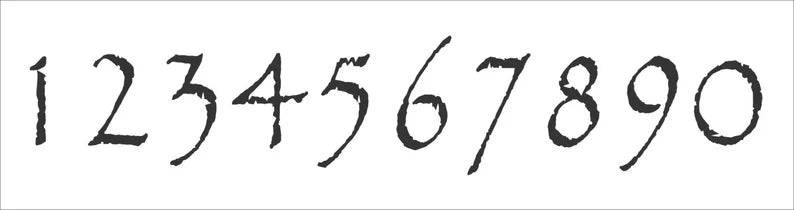 Number Stencil- Parch - Superior Stencils