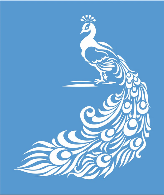 Peacock Stencil - Superior Stencils