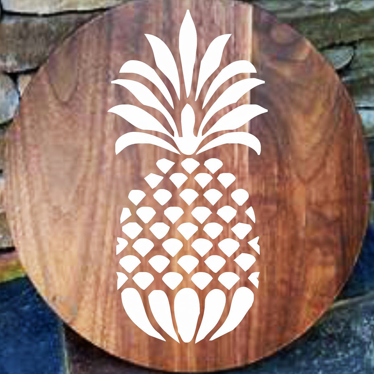 Pineapple Welcome Stencil Template