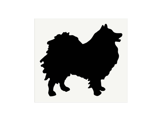 Pomeranian Dog Stencil - Large, 12.5" x 12.5" - Superior Stencils