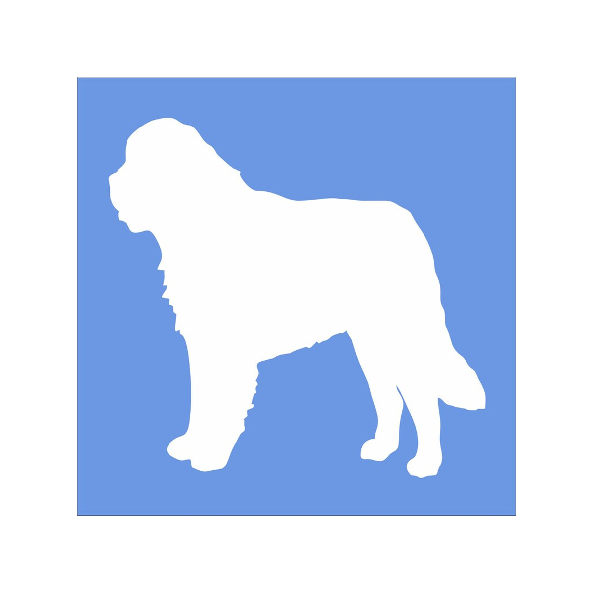 Saint Bernard Dog Stencil - Superior Stencils