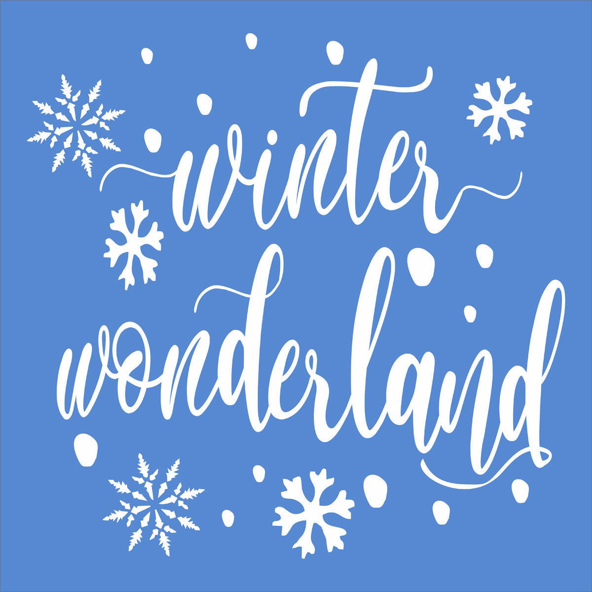 Winter Wonderland Stencil - Superior Stencils